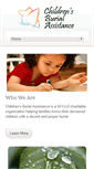 Mobile Screenshot of childrensburial.org